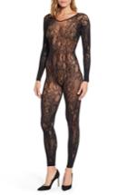 Women's Natori Floral Romance Lace Catsuit - Black