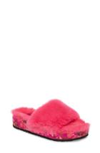 Women's Jessica Simpson Gema Faux Fur Slide Sandal M - Pink
