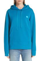 Women's Acne Studios Ferris Face Patch Hoodie - Blue