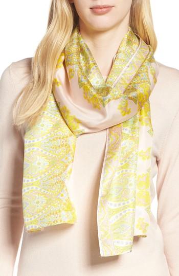 Women's Echo Sea Fan Paisley Silk Scarf