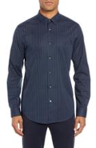 Men's Theory Irving Pa Connel Dotted Sport Shirt - Blue