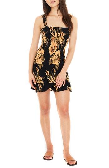 Women's Faithfull The Brand Del Mar Smocked Dress - Black