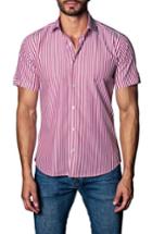 Men's Jared Lang Stripe Sport Shirt - Red