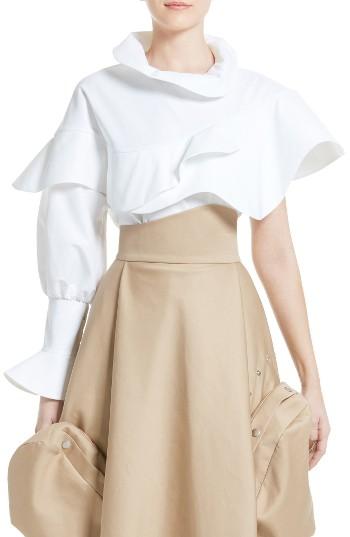 Women's A.w.a.k.e. Single Sleeve Ruffle Top