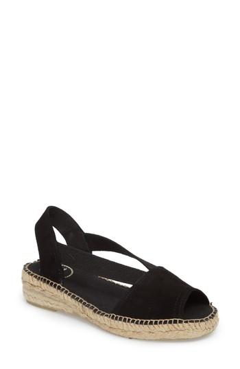 Women's Toni Pons Ella Espadrille Sandal Eu - Black