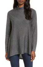 Women's Eileen Fisher Scrunch Turtleneck Sweater - Grey