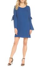 Women's Forest Lily Bell Sleeve Dress - Blue