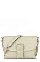 Loewe 'avenue' Embossed Calfskin Leather Crossbody Bag - Blue
