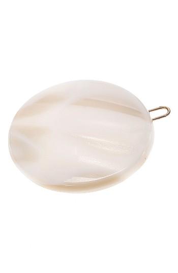 France Luxe Circle Tige Boule Barrette, Size - White