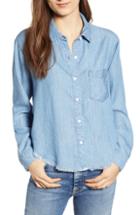 Women's Rails Dana Raw Hem Chambray Shirt - Blue