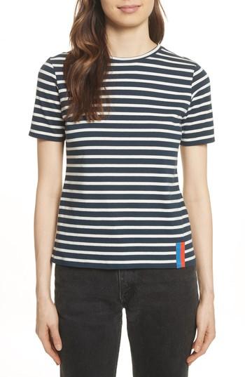 Women's Kule The Modern Stripe Cotton Tee - Yellow