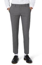 Men's Topman Textured Skinny Fit Suit Trousers X 32 - Grey