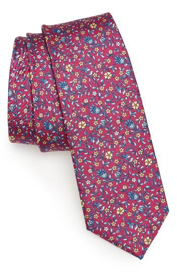 Men's The Tie Bar Peninsula Floral Silk Tie, Size - Pink
