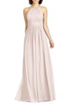 Women's Dessy Collection Lux Chiffon Halter Gown