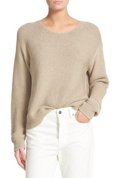 Women's Vince Textured Cotton Pullover