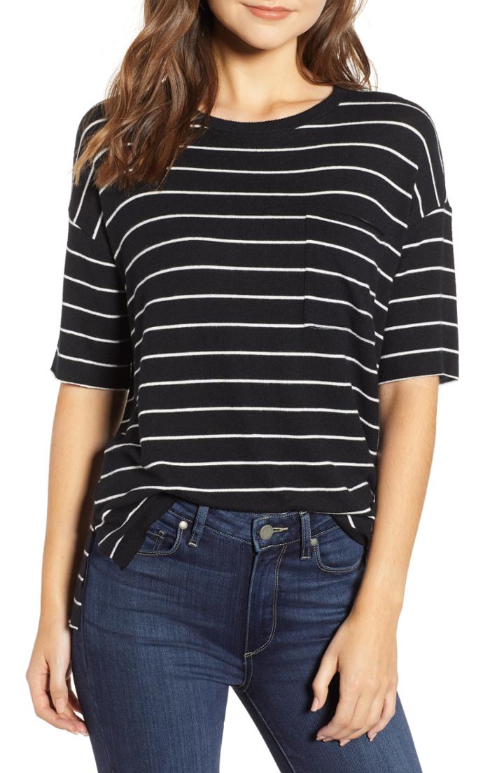 Women's Rails Micah Knit Pocket Tee - Black