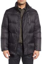 Men's Cole Haan Quilted Jacket With Convertible Neck Pillow - Black