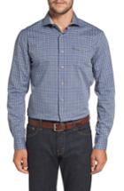 Men's Johnnie-o Red Rocks Check Sport Shirt - Blue