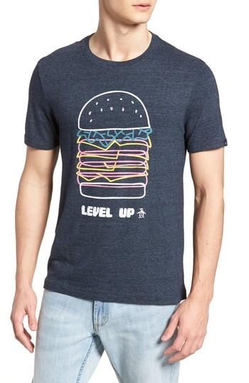 Men's Original Penguin Level Up T-shirt - Blue