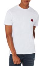 Men's Topman Rose Embroidered T-shirt