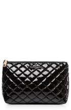 Mz Wallace Zoey Quilted Nylon Cosmetics Case, Size - Black Lacquer