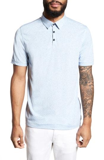 Men's Calibrate Heathered Polo - Blue