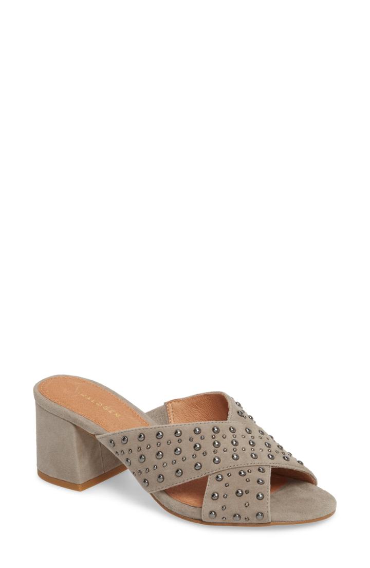 Women's Pelle Moda Rea Block Heel Slide .5 M - Black