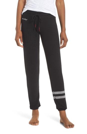 Women's Pj Salvage Peachy Jogger Lounge Pants, Size Xxl - Black
