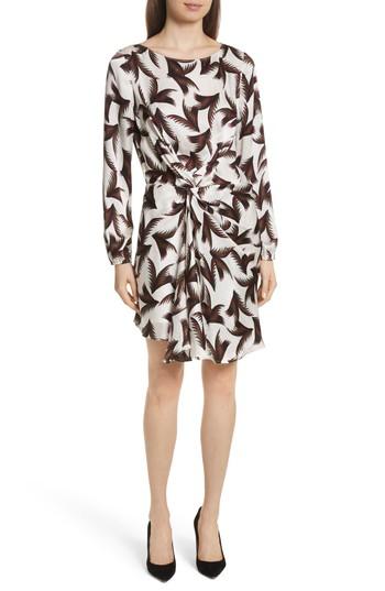 Women's A.l.c. Freja Knotted Silk Dress - White