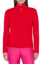 Women's Akris Reversible Double Face Cashmere Knit Jacket - Pink