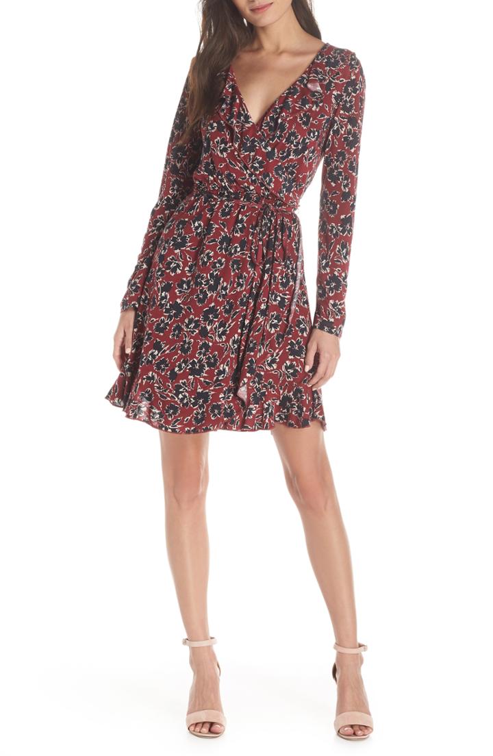 Women's French Connection Aubi Meadow Jersey Dress - Red