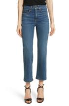 Women's Veronica Beard Jackie Crop Straight Leg Jeans - Brown