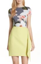 Women's Ted Baker London Chatsworth Bloom Fitted Tee - Grey