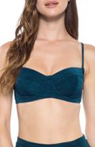 Women's Becca Mesa Verde Underwire Bikini Top - Blue/green