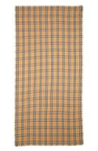 Women's Burberry Vintage Check Wool & Silk Scarf, Size - Yellow