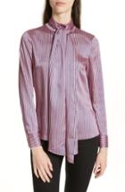 Women's Ted Baker London Leynta Tie Neck Stripe Blouse - Pink
