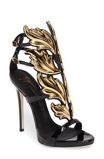 Women's Giuseppe Zanotti 'cruel' Wing Sandal M - Black