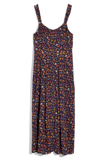 Women's Madewell Tie Strap Midi Dress - Blue
