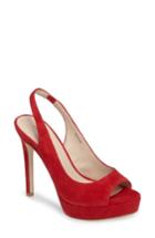 Women's Pelle Moda Oana Slingback Platform Sandal M - Red