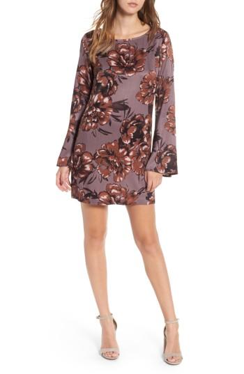 Women's Leith Bell Sleeve Shift Dress, Size - Grey