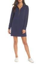Women's Lilly Pulitzer Skipper Half Zip Dress, Size - Blue