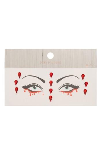 Women's Topshop Freedom Gory Blood Drip Facial Decal