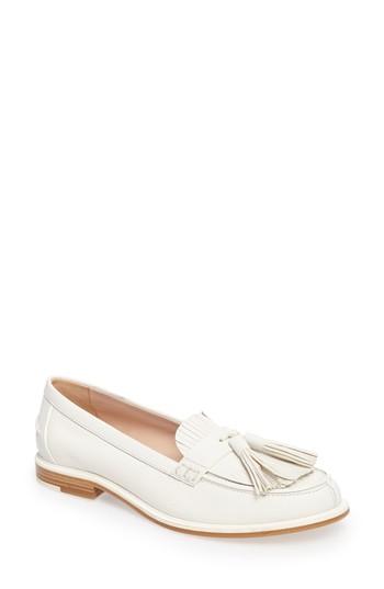 Women's Tod's Fringe Tassel Loafer Us / 35eu - White