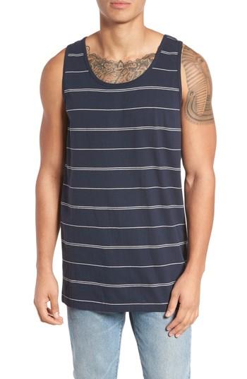 Men's Billabong Die Cut Stripe Tank - Blue