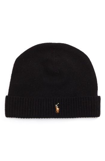 Men's Polo Ralph Lauren Classic Wool Beanie - Black