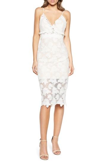 Women's Bardot Vienna Lace Overlay Dress - Ivory