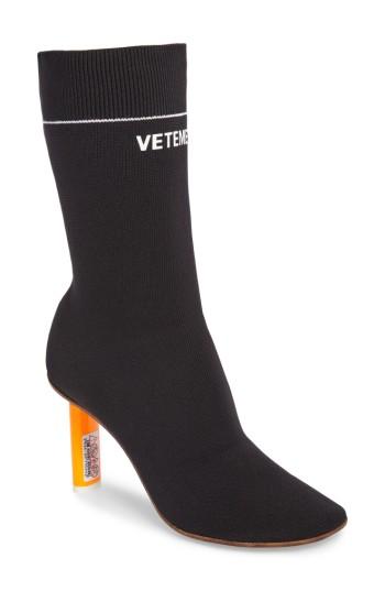 Women's Vetements Sock Boot Us / 41eu - Black