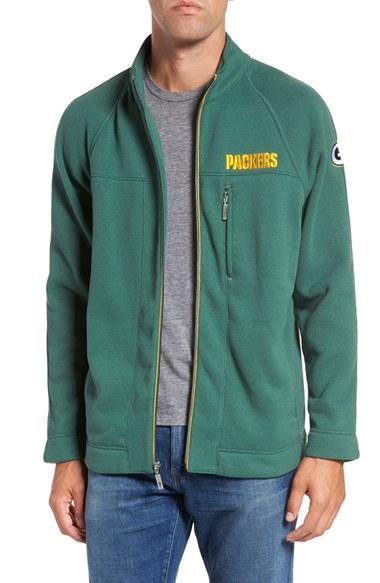 Men's Tommy Bahama 'nfl - Blindside' Knit Zip Jacket - Green