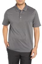 Men's Cutter & Buck Cascade Melange Stripe Polo, Size - Grey