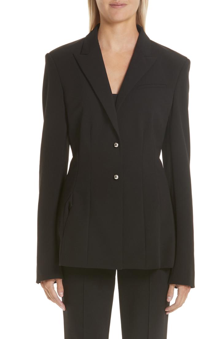 Women's Jason Wu Stretch Scuba Blazer - Black